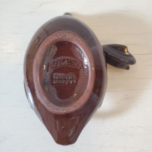 Vintage Japan Aladdin Genie Pot Brown Small - Picture 4 of 8